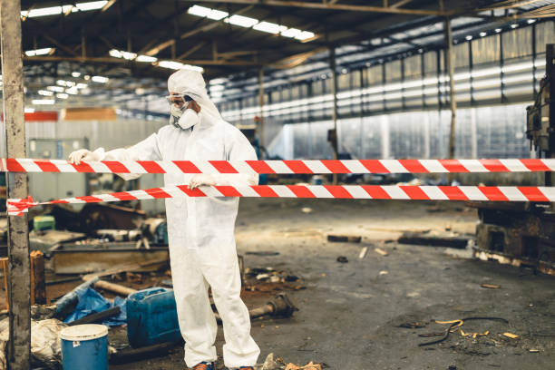 Professional Biohazard technician working in North Richland Hills, TX